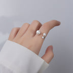 Adjustable Triple Freshwater Pearl Ring-Westeryn