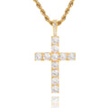 Moissanite cross necklace | Gold-Westeryn
