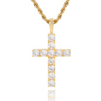 Moissanite cross necklace | Gold-Westeryn