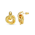 Statement Interlocking Earrings | Gold-Westeryn