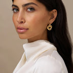 Statement Interlocking Earrings | Gold-Westeryn