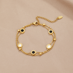 Onyx & White Stone Bracelet-Westeryn