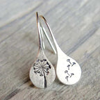 Vintage Silver Flower Earrings-Westeryn