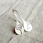 Vintage Silver Flower Earrings-Westeryn