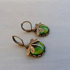 Antique Gold Dragonfly Earrings-Westeryn