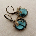 Antique Gold Dragonfly Earrings-Westeryn