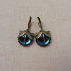 Antique Gold Dragonfly Earrings-Westeryn
