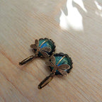 Spherical Dragonfly Earrings in Antique Gold-Westeryn