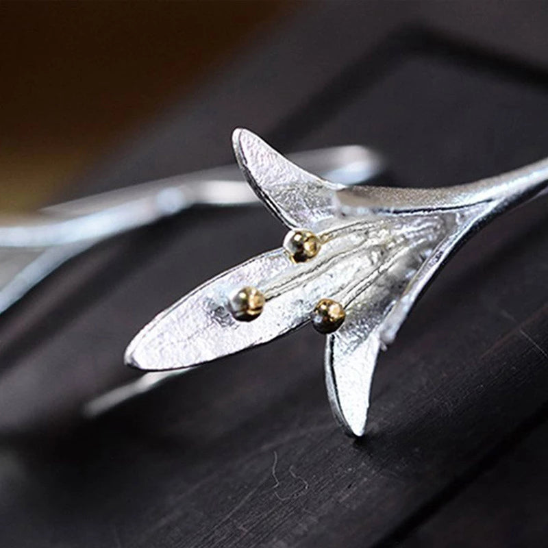 Blossom - Silver Flower Earrings-Westeryn