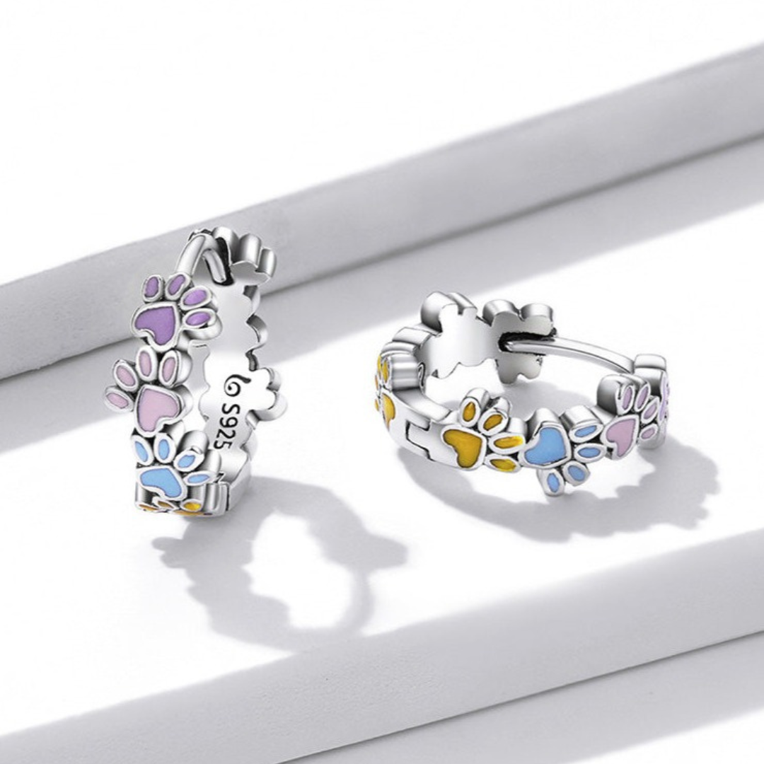 Whimsical Paws Hoops