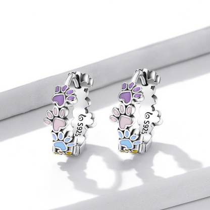 Whimsical Paws Hoops