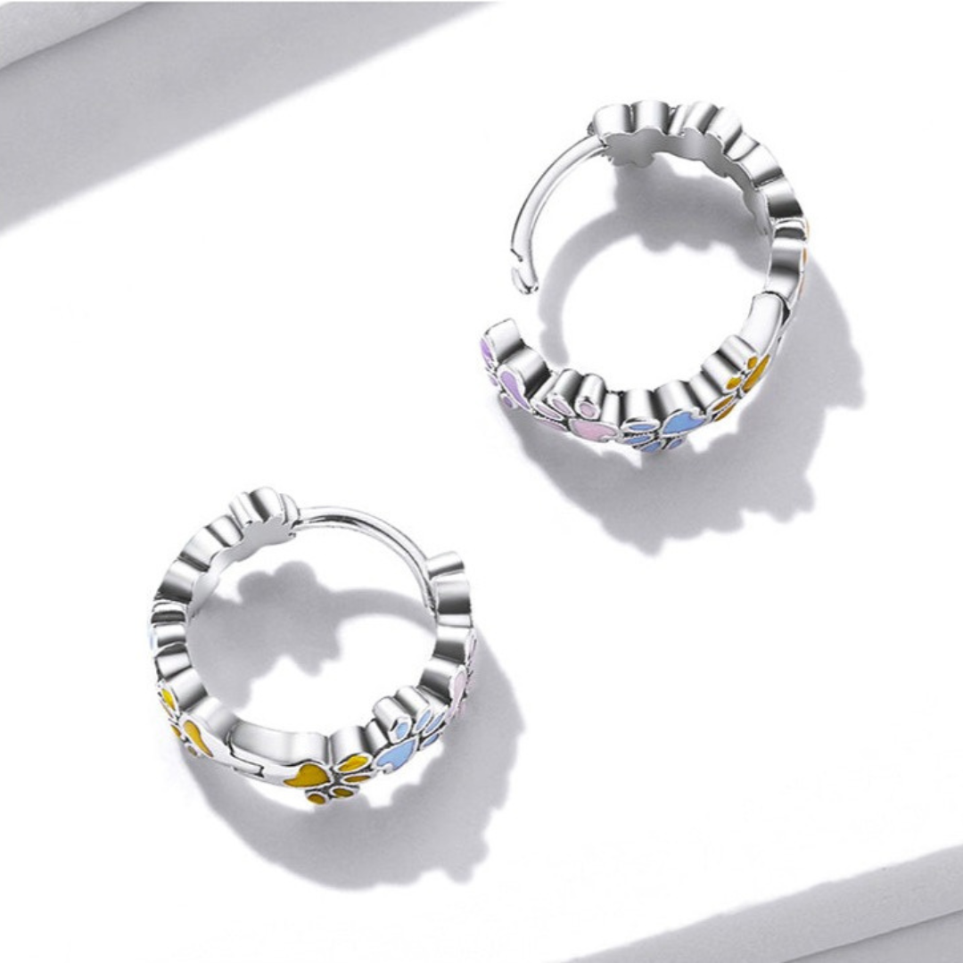 Whimsical Paws Hoops