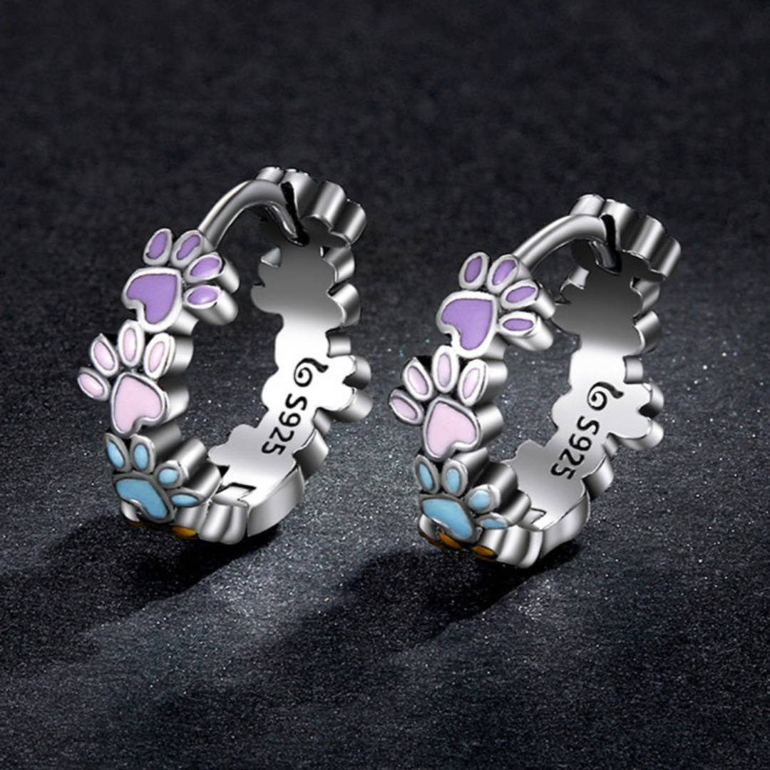 Whimsical Paws Hoops