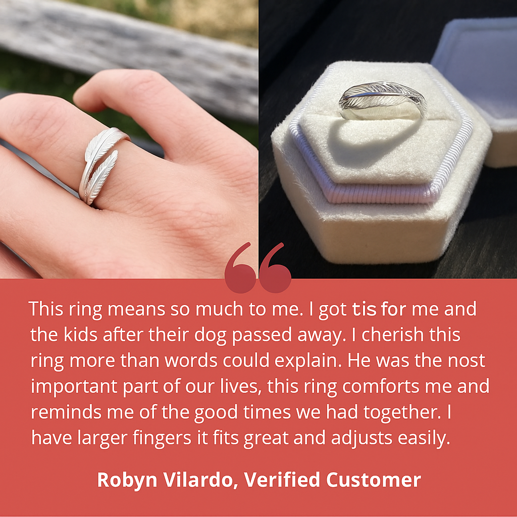 Celestial Feather Adjustable Ring-Westeryn