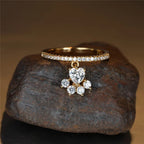 Whimsical Cat Paw & Heart Ring-Westeryn