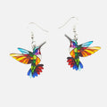 SOLINA – Elegant Acrylic Hummingbird Earrings in Modern 2D Design-Westeryn