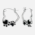 Midnight Paw Huggie Earrings-Westeryn
