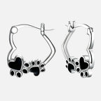 Midnight Paw Huggie Earrings-Westeryn