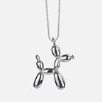 Whimsical Balloon Dog Pendant Necklace-Westeryn