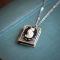 Whimsical Cat Book Pendant Necklace-Westeryn