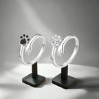 MARA – Elegant adjustable ring made of 925 sterling silver with handcrafted hand and paw motif-Westeryn