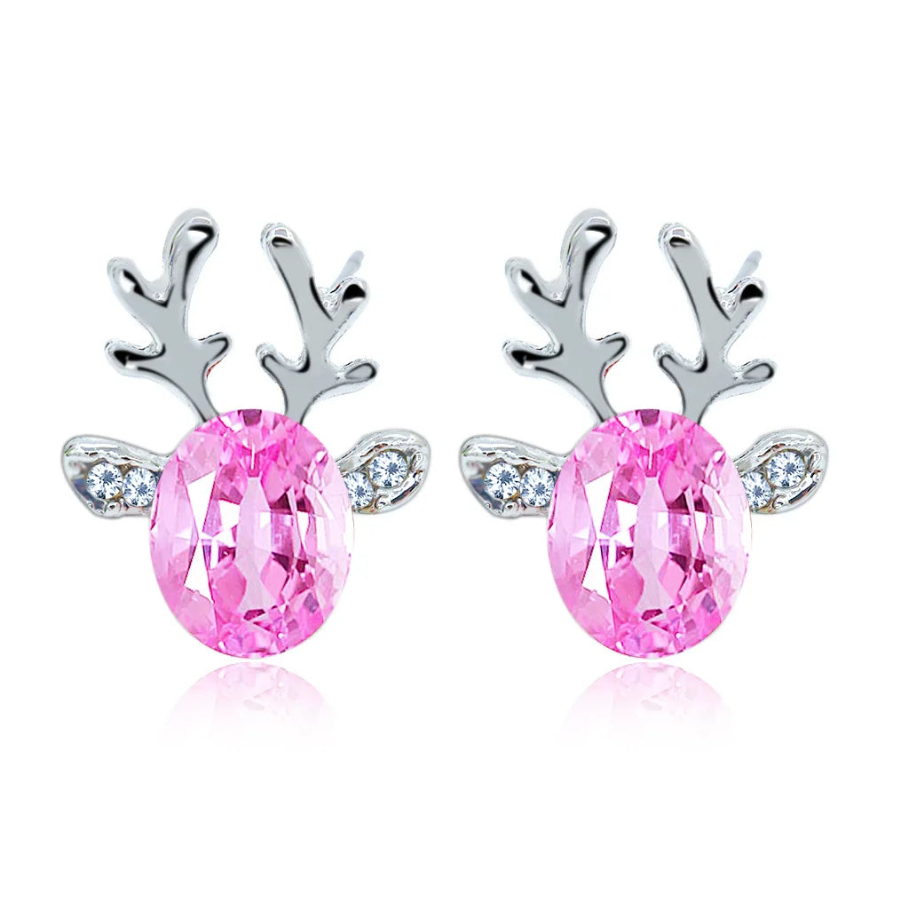 Enchanted Reindeer Crystal Studs-Westeryn