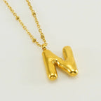 Special Initials Necklace in Silver with Balloon Bubbles-Westeryn