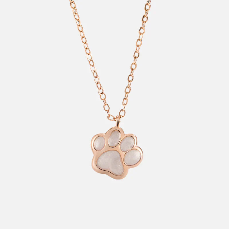 MALIA – Elegant Necklace with Sweet Paw Pendant Made of High-Quality Sterling Silver