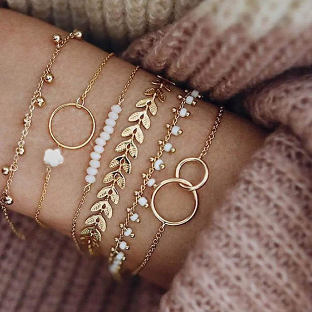 Pack of Boho Bracelets in Gold-Westeryn
