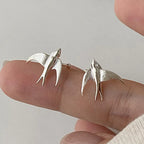Whimsical Swallow Clip-On Earrings-Westeryn