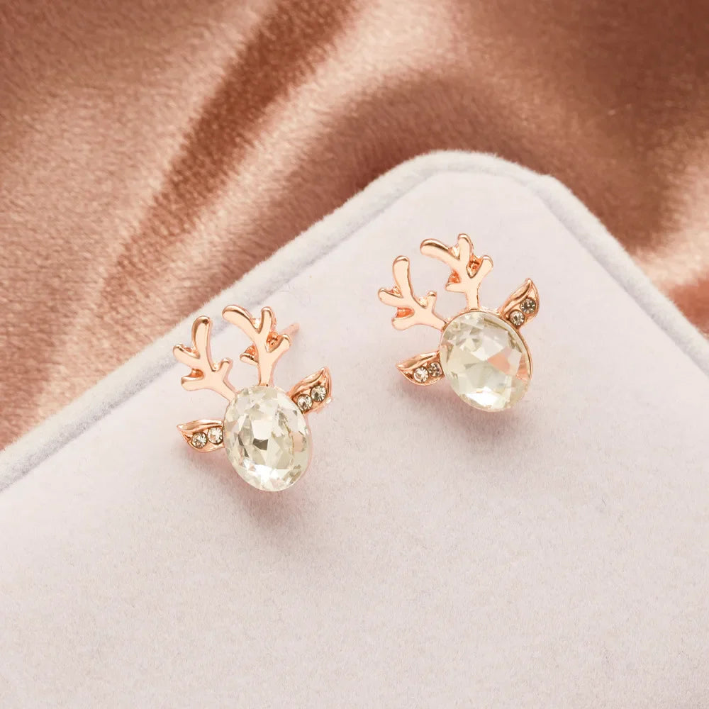 Enchanted Reindeer Crystal Studs-Westeryn