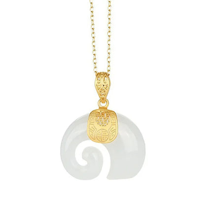 Tranquil Elephant Pendant Necklace