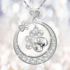 MALIA – Elegant Paw Necklace made of 925 Sterling Silver with Sparkling Zirconia for Stylish Accents-Westeryn