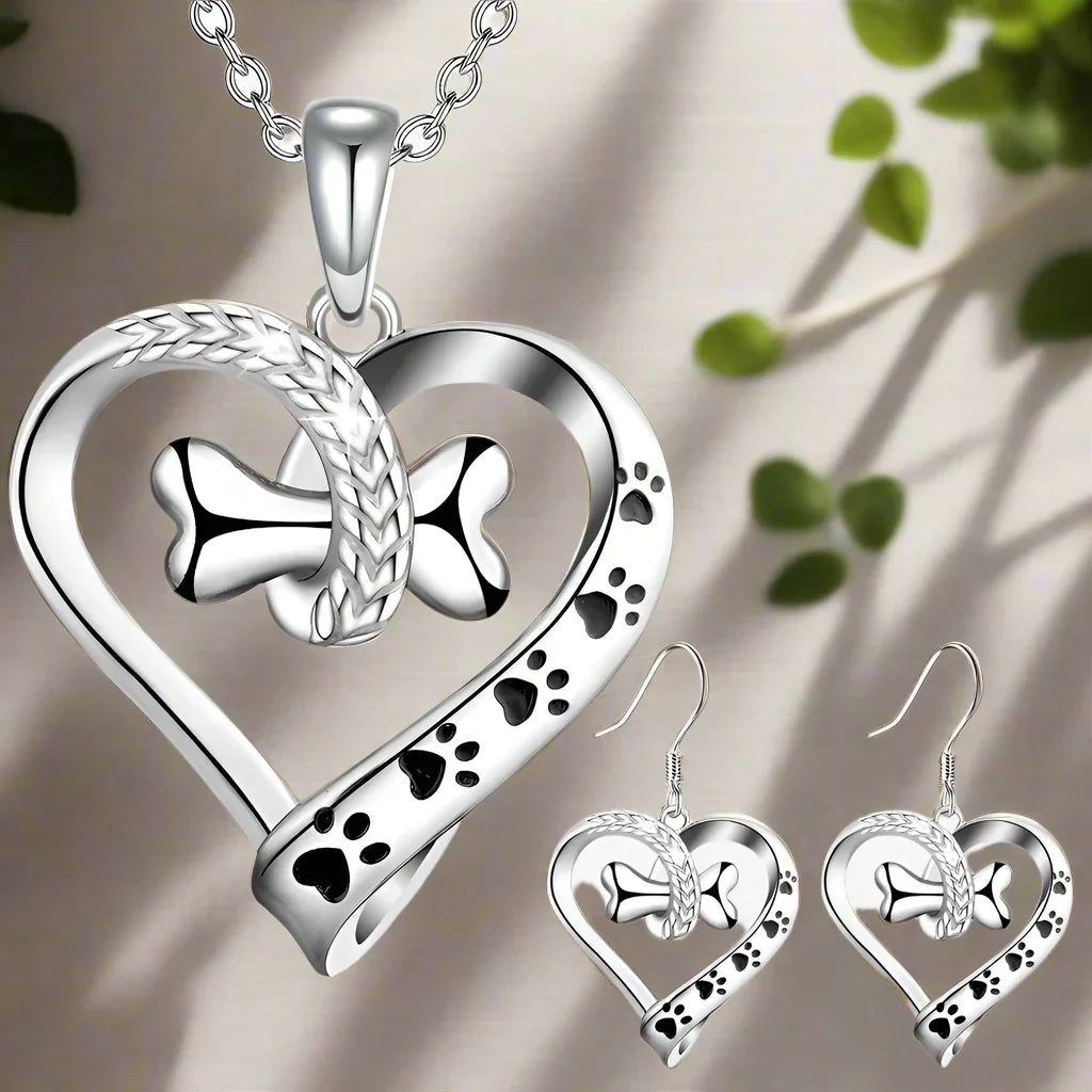 2-Piece Jewelry Set with Paw