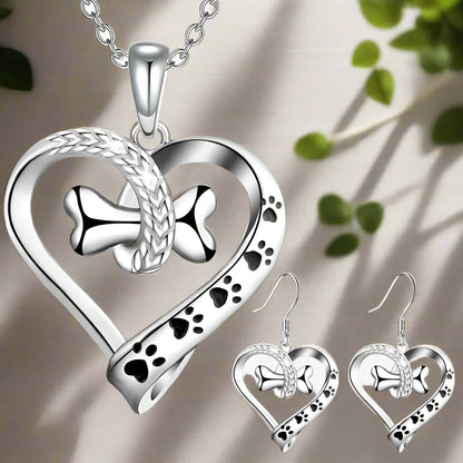2-Piece Jewelry Set with Paw