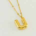 Special Initials Necklace in Silver with Balloon Bubbles-Westeryn