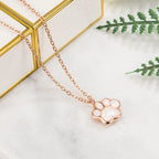 MALIA – Elegant Necklace with Sweet Paw Pendant Made of High-Quality Sterling Silver-Westeryn