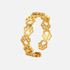 Paw Print Adjustable Ring-Westeryn