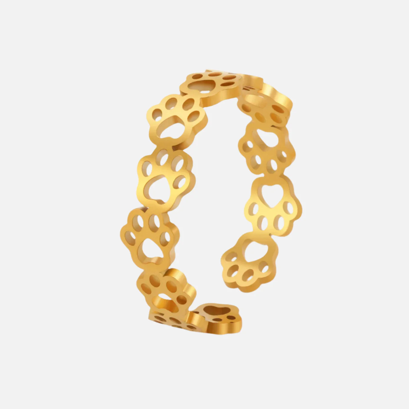 Paw Print Adjustable Ring