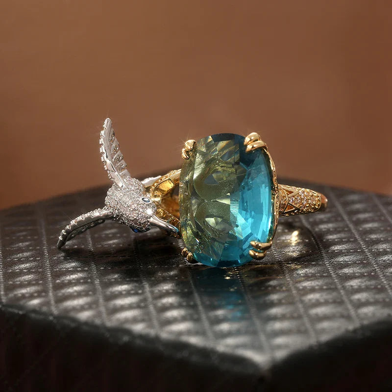 Celestial Hummingbird Ring