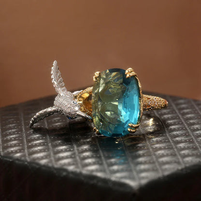 Celestial Hummingbird Ring