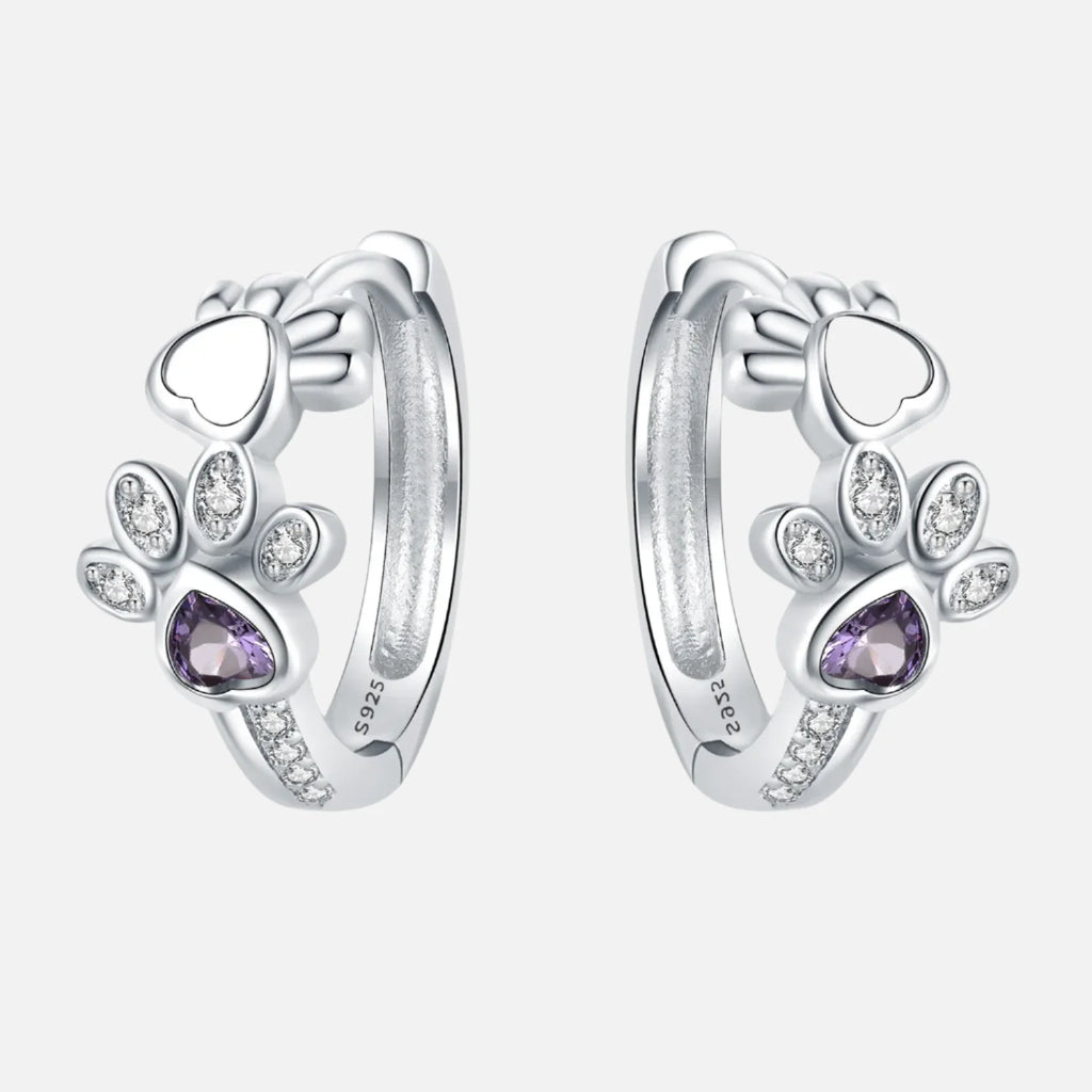 Celestial Paw Huggie Earrings-Westeryn