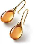 Crystal drop earrings in gold and silver-Westeryn