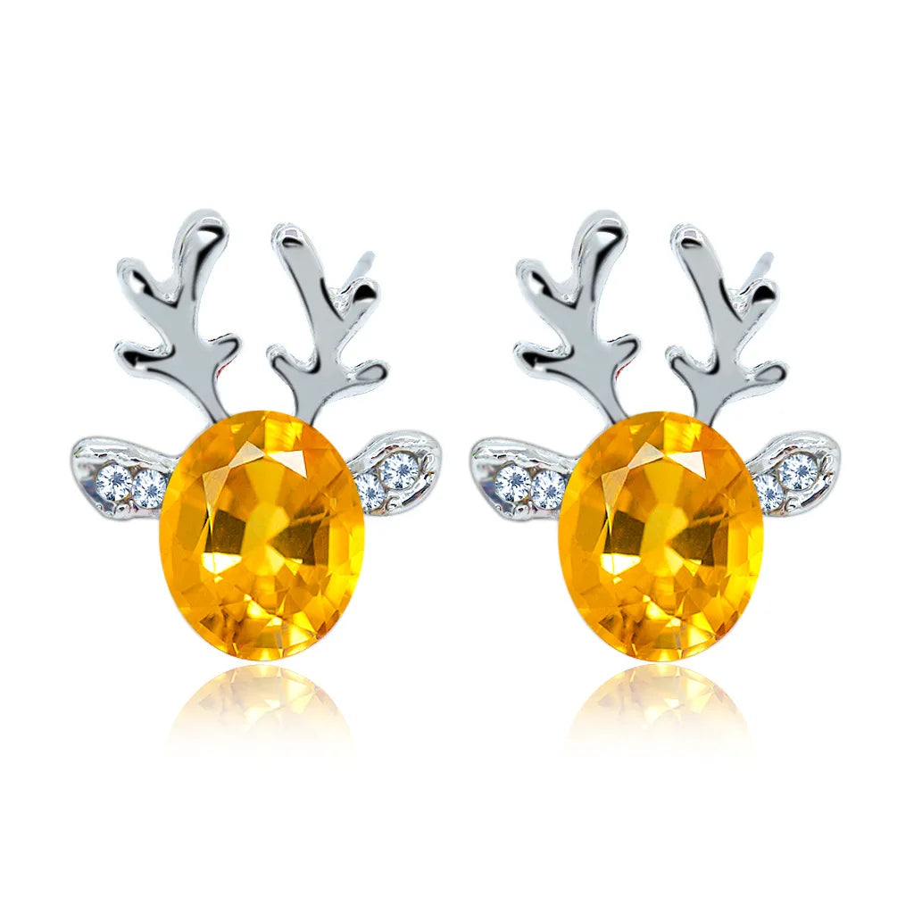 Enchanted Reindeer Crystal Studs-Westeryn