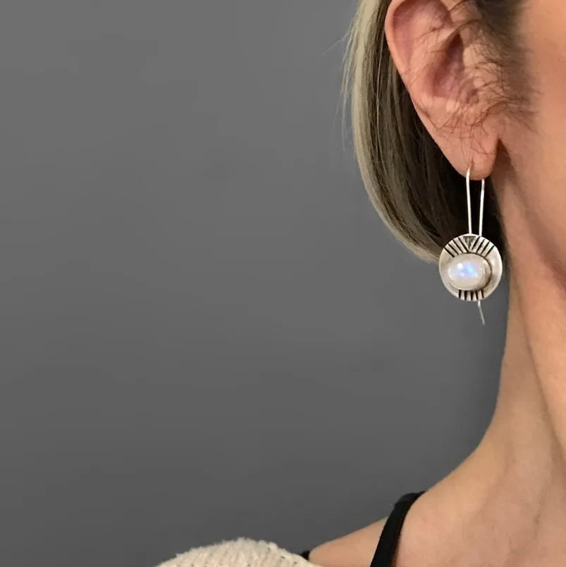 Katarina Moon Stone- Earrings-Westeryn