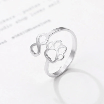 Endless Love Paw Ring