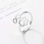 AYLA – Elegant Adjustable Infinity Paw Ring Made of High-Quality Stainless Steel-Westeryn