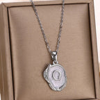 Silver Ocean Necklace with Initials at the Bottom of the Sea-Westeryn