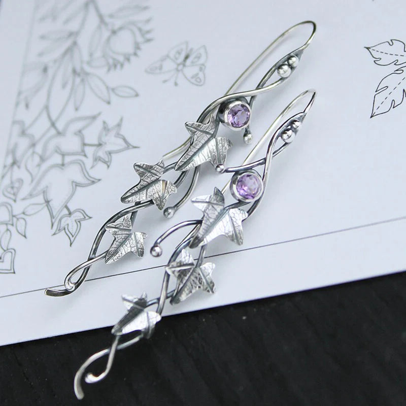 Blue Crystal Elf Earrings-Westeryn