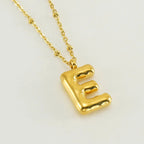 Special Initials Necklace in Silver with Balloon Bubbles-Westeryn